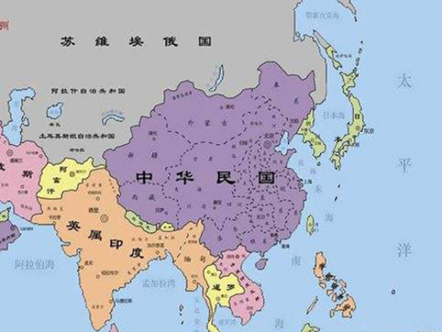 二战小知识:只有三个国家的东亚和东南亚,中国仅有五个邻国