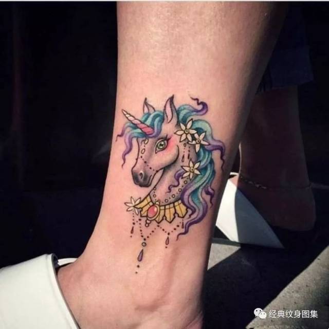 独角兽纹身素材