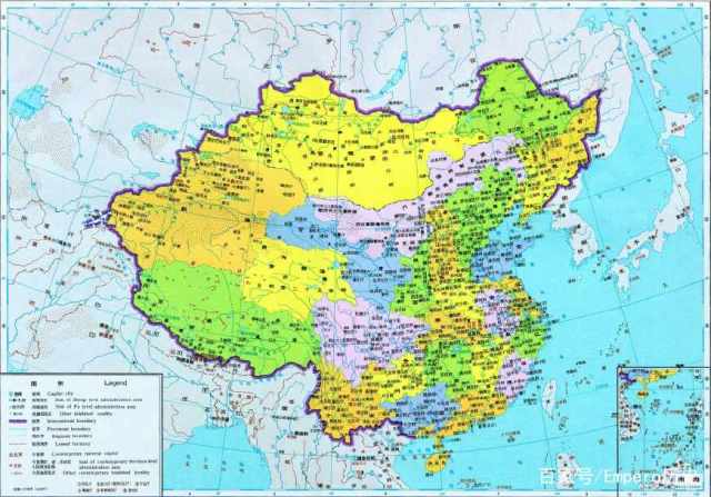 如果你好好看历史地图,你就会发现,从秦朝开始到明朝灭亡,中国实际图片