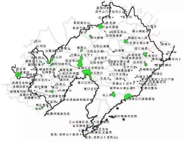 474个国家级自然保护区及分布图