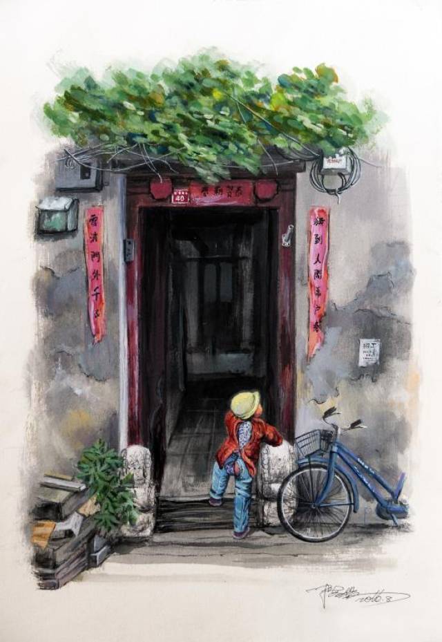 陆岩笔下的北京胡同情结