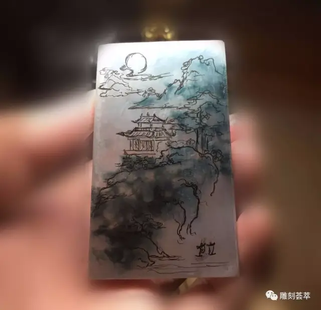 (翡翠谷)许仁强 山水玉雕作品