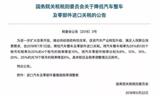 【行业资讯】正式对美进口车加征25%的关税,你要买的车又要涨价了!