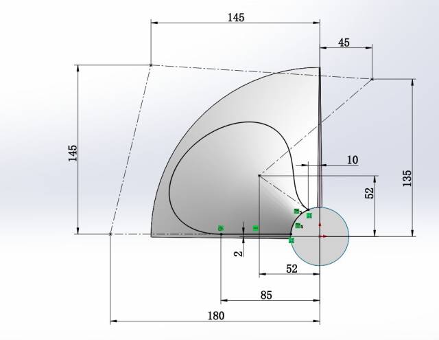 solidworks建模练习:曲面螺旋桨