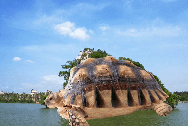七星岩内有巨型