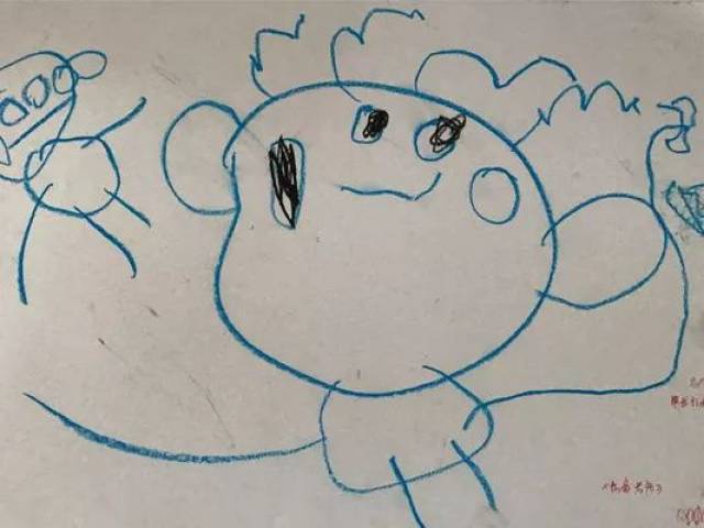 胜利君 在小班孩子稚嫩的涂鸦画中,老师又是怎样的呢?