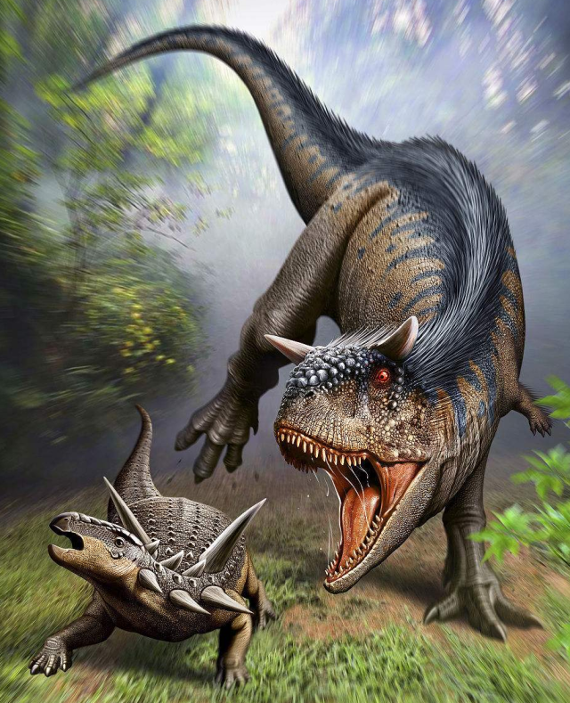 侏罗纪世界2上演食肉牛龙大战三角龙,从科学角度看谁更强?