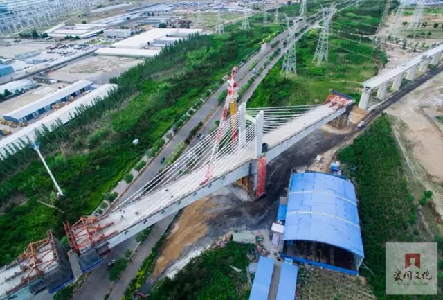 记录│实拍亚洲铁路最大矮塔斜拉桥—大张高铁智家堡特大桥进度