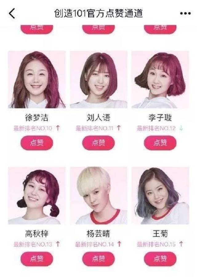 创造101》打破了,作为创造101主题曲c位的小豆子李子璇排名也越来越低