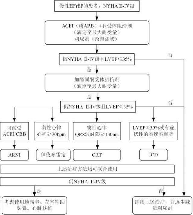 慢性hfref患者的治疗流程