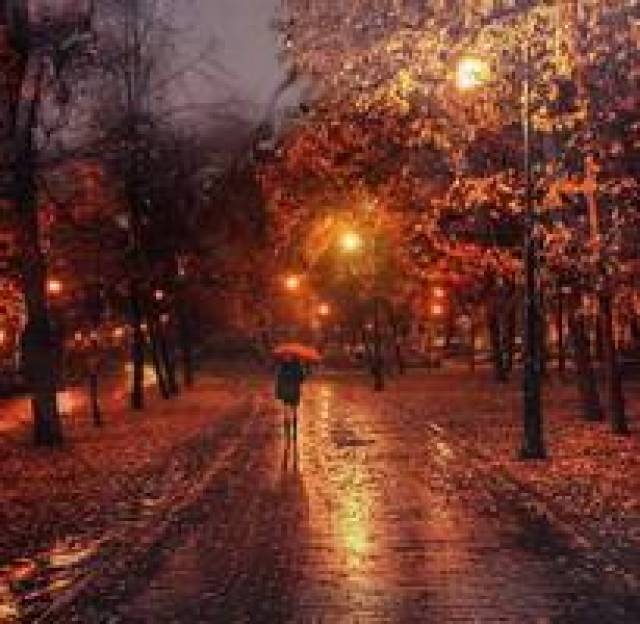 今夜 有雨敲窗—油画里的雨夜
