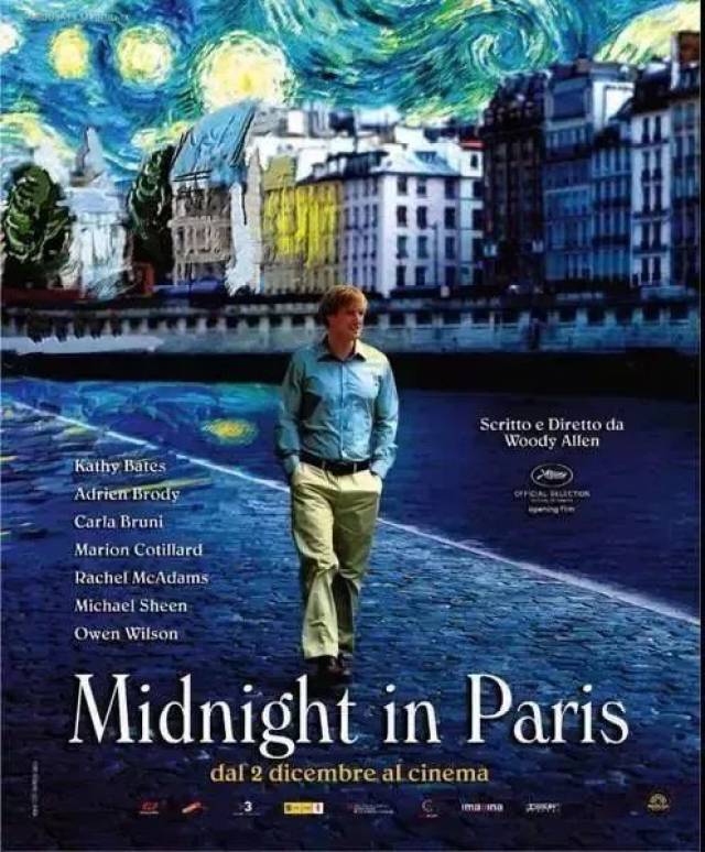 《午夜巴黎》(midnight in paris)开始