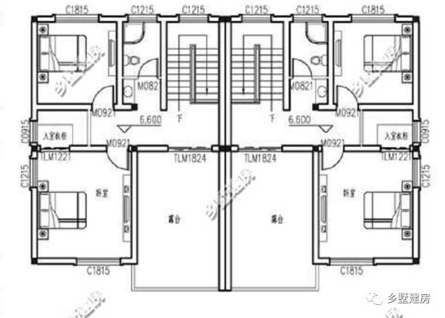 农村双拼自建别墅三 开间:18x11.2米 占地面积:202.