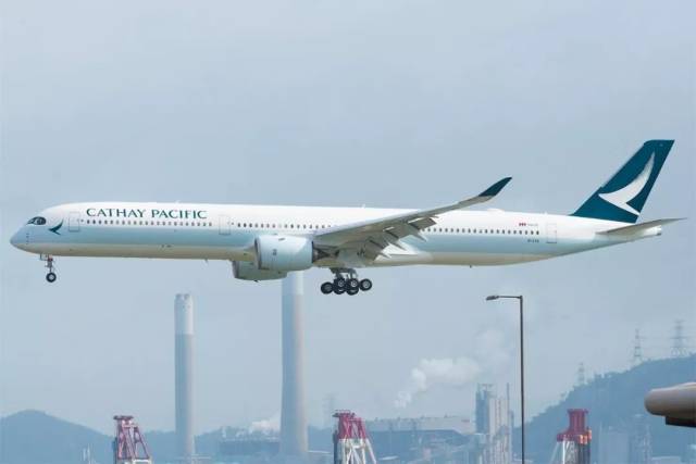 高清大图!国泰航空接收其首架空客a350-1000宽体飞机