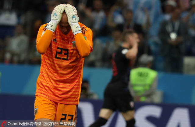 高清:卡巴列罗崩盘阿根廷 盘点世界杯门将失误