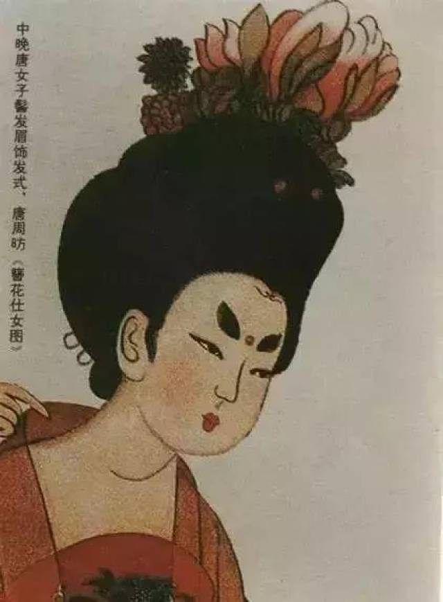 唐代女子髻发戴透额罗 还有唐朝江南地区的女子大爱的双螺髻,是不是