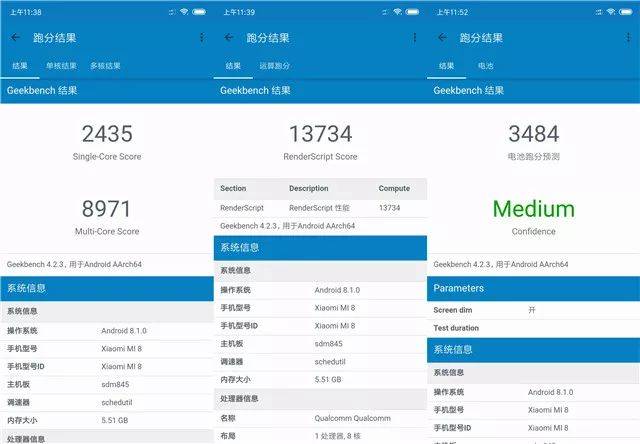 运算跑分也达到了13734分.