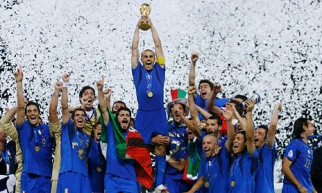 年德国世界杯:意大利点球5-3胜法国夺得世界杯冠