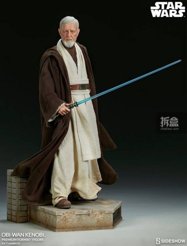 sideshow《星球大战4:新希望》欧比旺肯诺比 20寸全身pf雕像