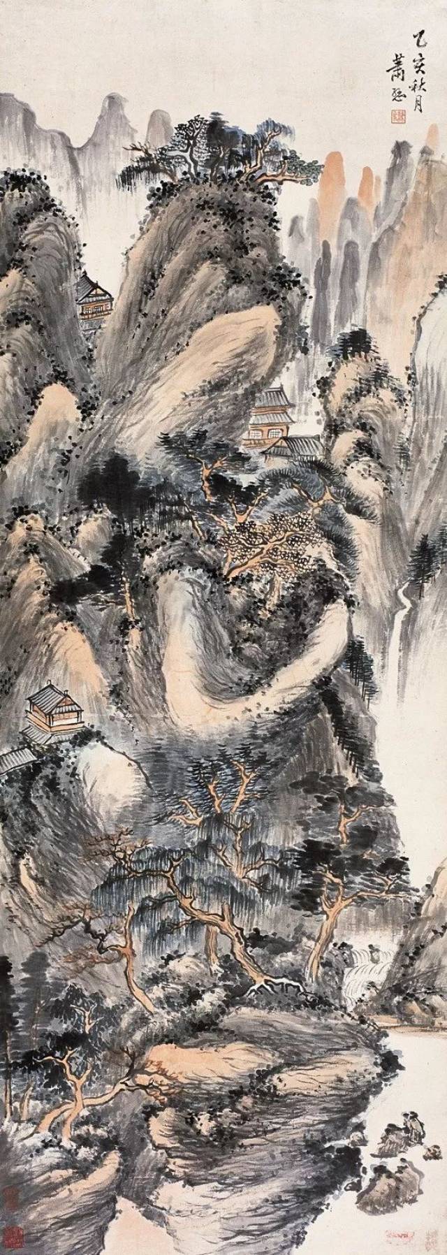 [经典欣赏]山重水复,万法归一:"京津画派"大手笔萧谦中山水画探秘