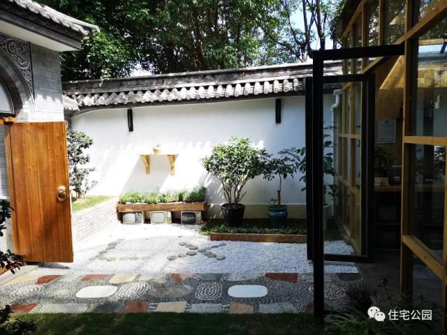 中式禅意小庭院,极简禅意装修,中式青砖小院_大山谷图库