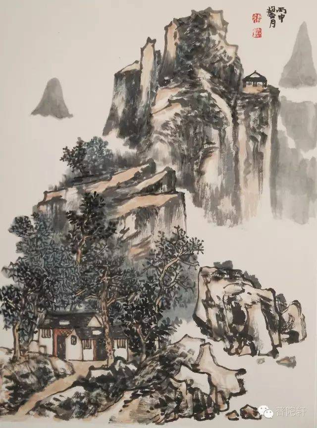 100副国画山水小品,太精致了~(含教程)