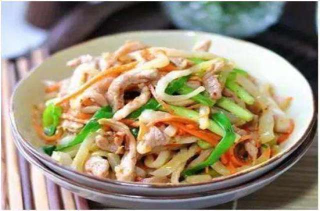青笋炒木耳, 榨菜炒肉丝, 嫩炒猪肝的做法