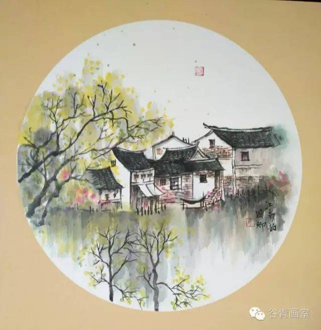 100副国画山水小品,太精致了~(含教程)