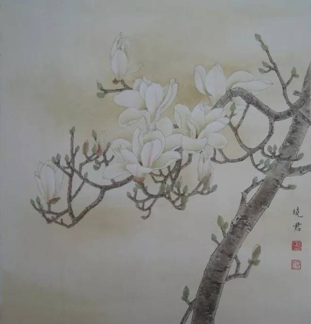 作品欣赏《玉树银花》