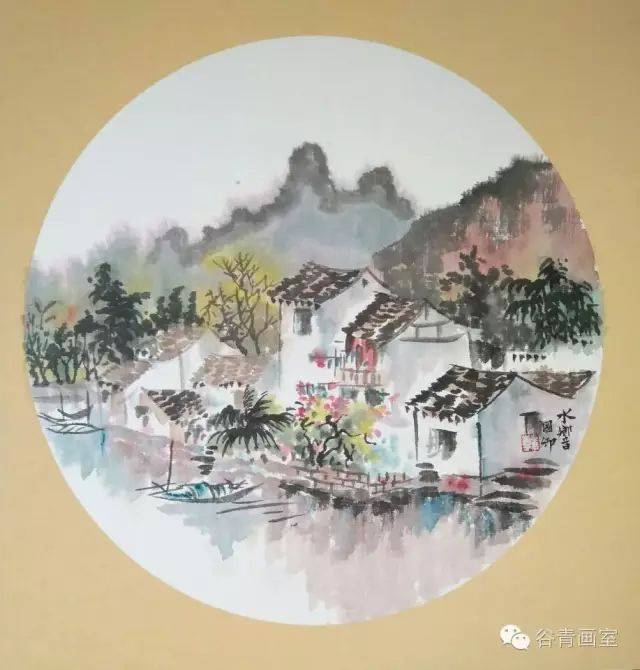 100副国画山水小品,太精致了~(含教程)
