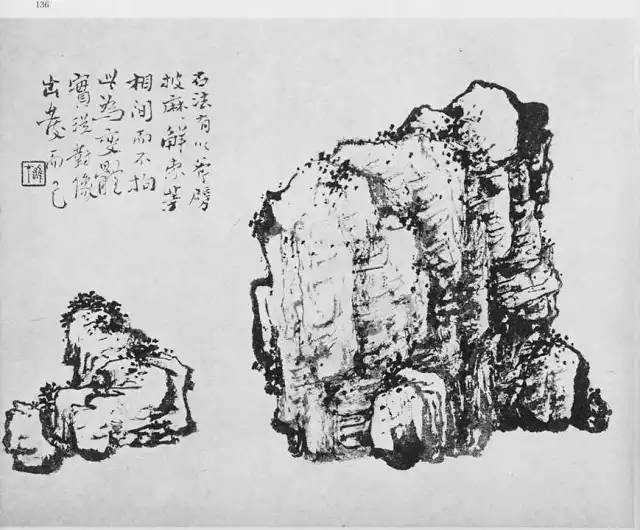 【国画教程】山石的写意工笔画法100副,太全了(转发收藏了)