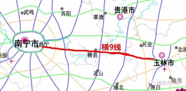 经过 横县的横9线,从岑溪(粤桂界)至大新高速公路 南宁至玉林第二图片
