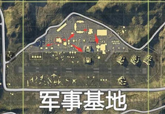 吃鸡时降落在军事基地,该怎么突破重围才是最正确的?