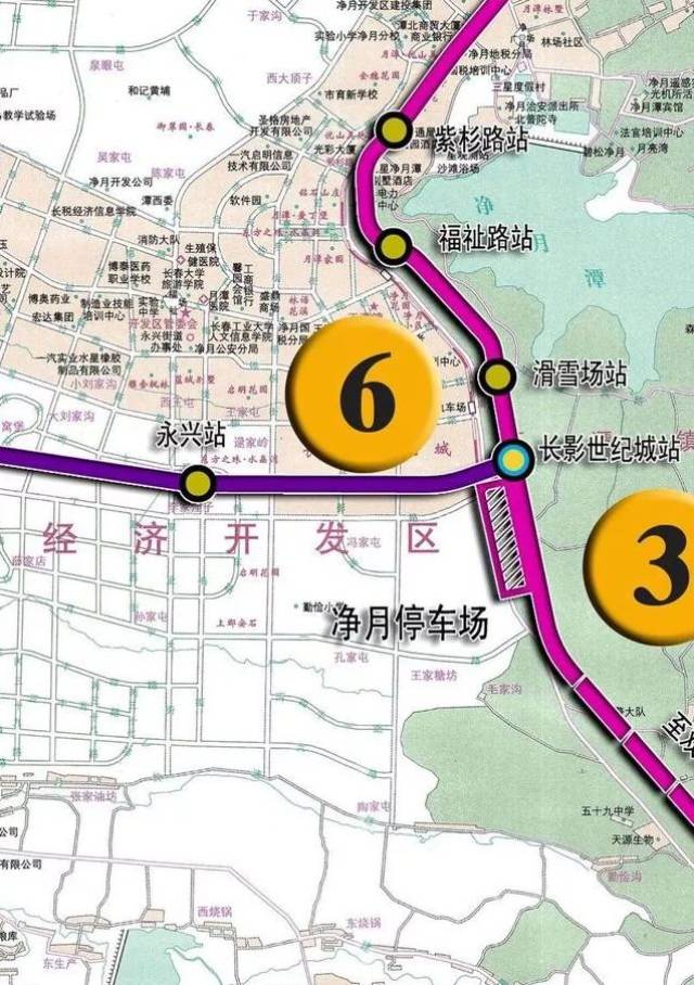 双阳线一部分以及四号线南延长线一部分, 由此来完善长春立体交通网.