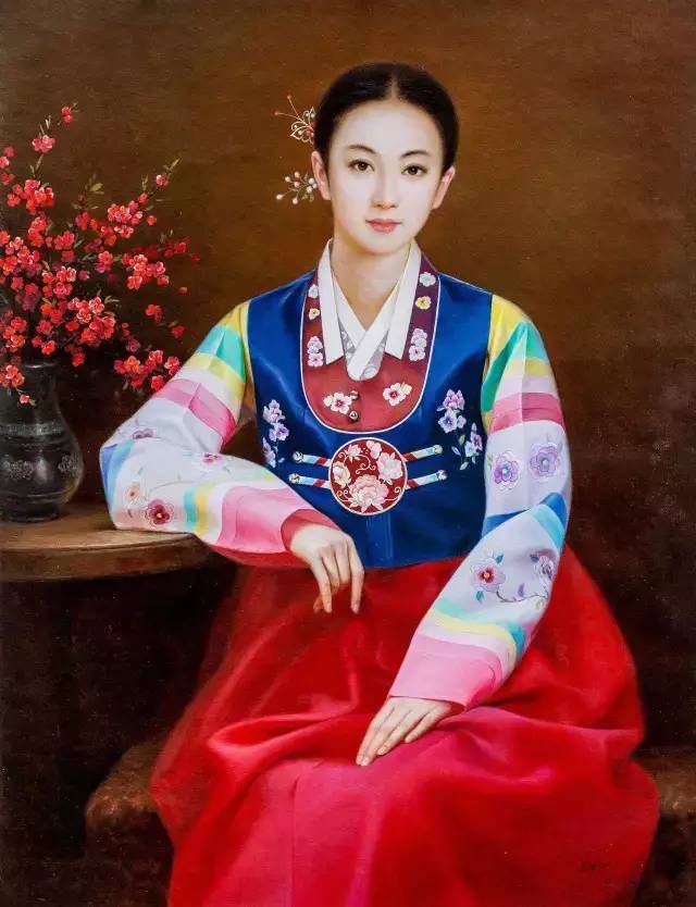 清纯:油画里的朝鲜美女