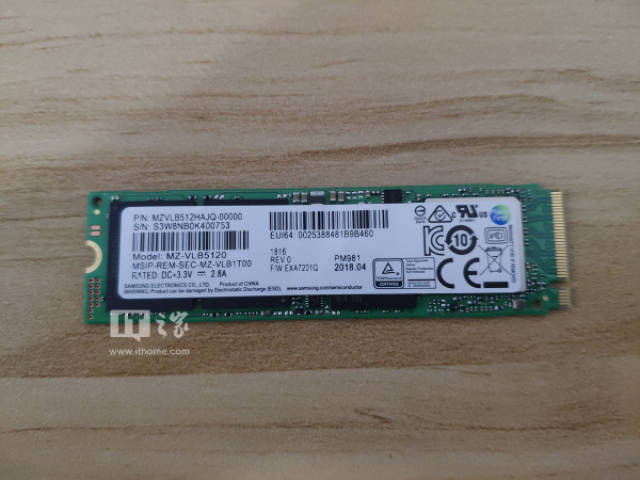 三星pm981和970evo,三星970evo和980 唯一的1个接口,已经被自带的ssd(三星pm961 256gb)使用.