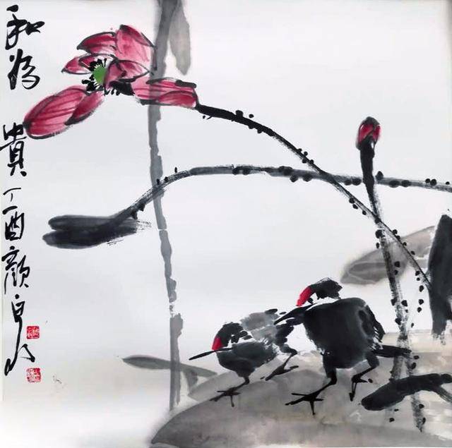著名花鸟画家——颜泉大写意花鸟作品选