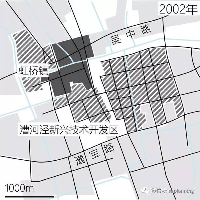 1980年代初,虹梅路与吴中路是虹桥镇两条主要的对外联系通道,其中今天