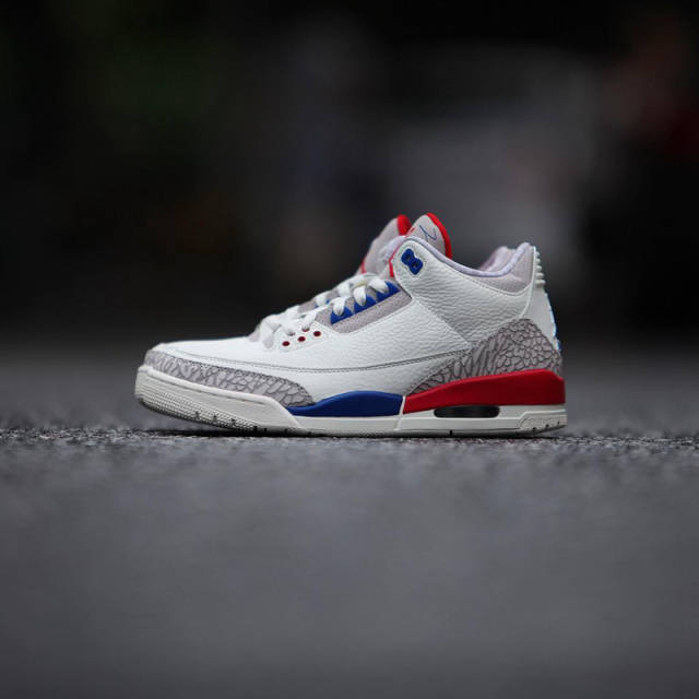 乔丹美国配色air jordan 3 "international flight" 实物图鉴赏