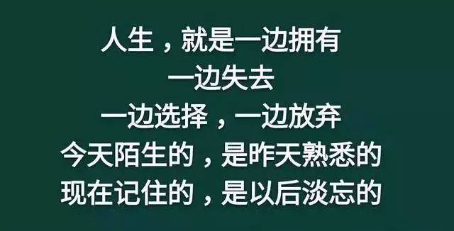 人活着:不累,是木头;不痛,是砖头;不苦,是石头(精辟)