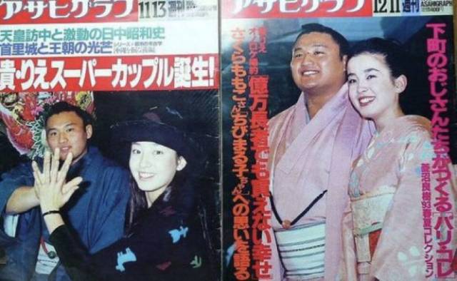 白鹏翔是日本相扑历史上的第69代横纲,他的妻子纱代子则是大财团家的