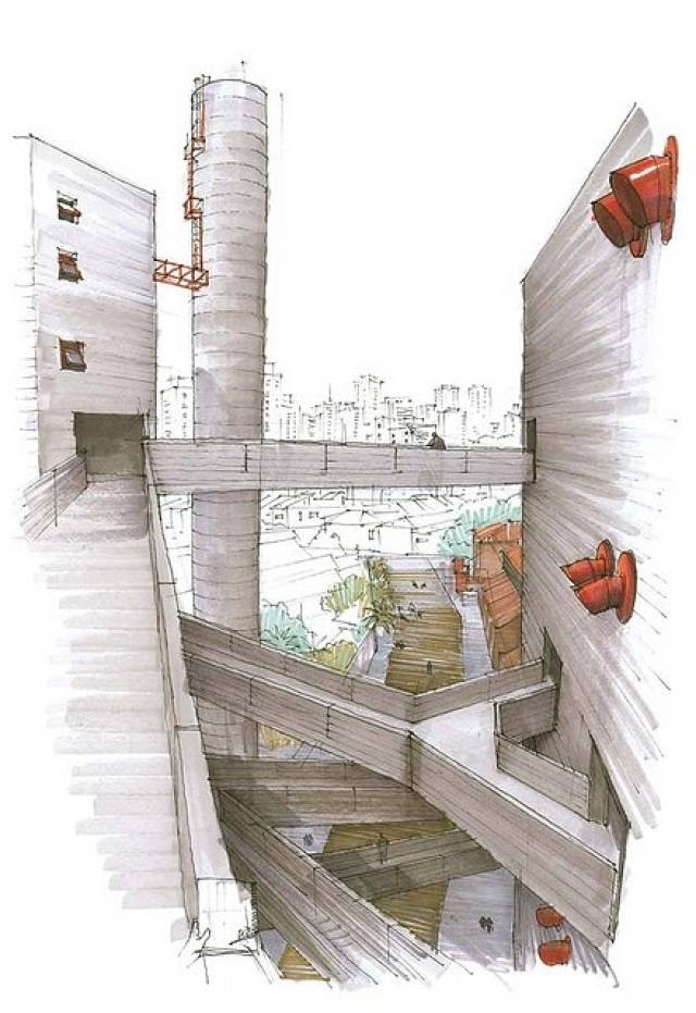 创意建筑手绘,告别单调的透视效果图!