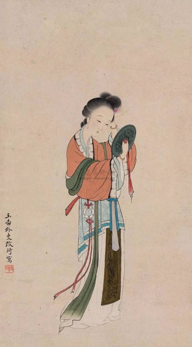 改琦画仕女:柔弱削瘦,别具清雅!