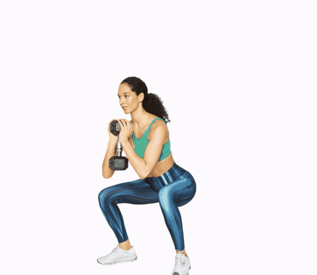 squat jump with hold
