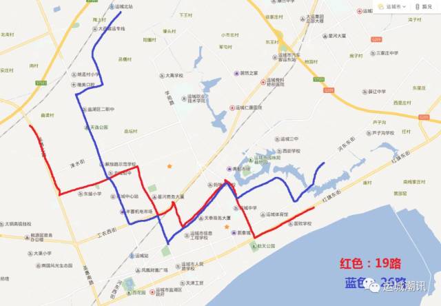 运城的19路,26路公交即将开通,来看都经过哪里?