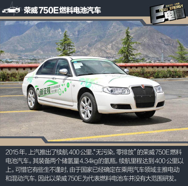上汽推出了v燃料400公里,"无污染,零排放"的荣威750e燃料电池精华.汽车zs名爵版倒车镜能自动折叠吗图片