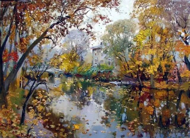 这位乌克兰画家的风景油画,美极了