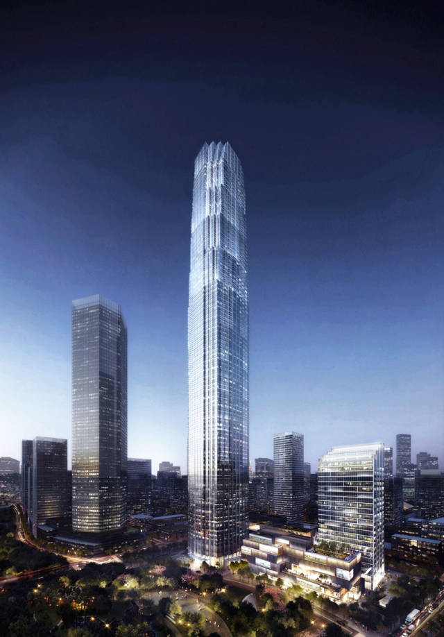 济南规划高楼,5米山东绿地国金中心最新进展