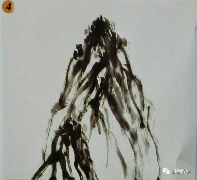 国画山水基础教程—山石的基本皴法