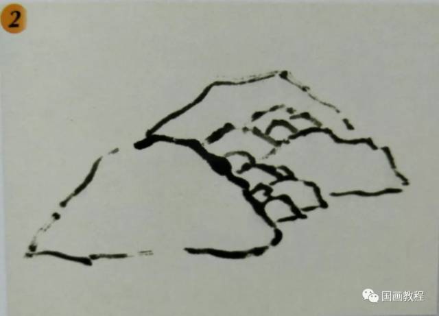国画山水基础教程—山石的基本皴法